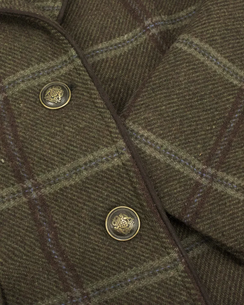 Hoggs Of Fife Musselburgh Tweed Hacking Jacket in  Bracken-2